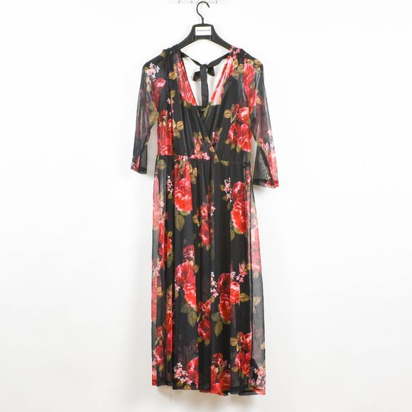 City Chic Women's Plus Trendy Floral-print Dress - Picture 2 of 7